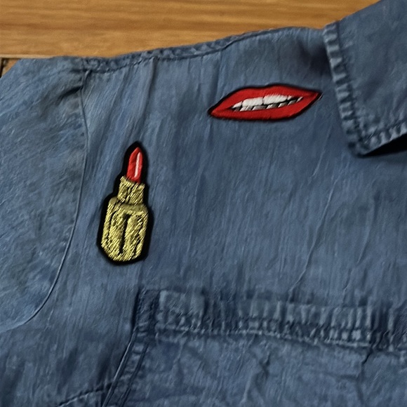 Love & Legend Patched Denim Shirt - Picture 6 of 8